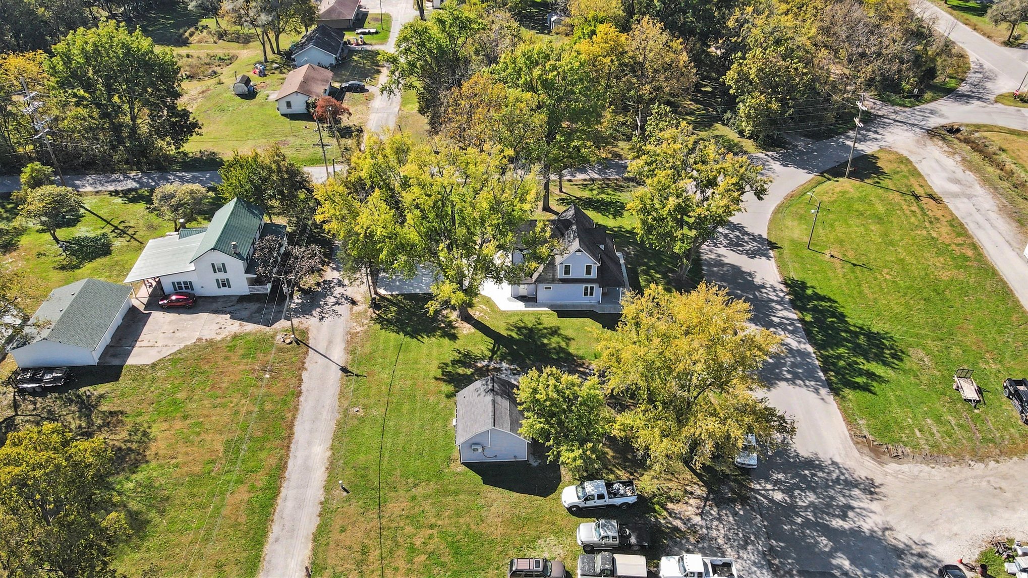 Wide aerial of the property and surrounding neighborhood