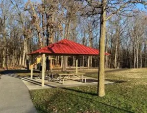 alt="The playground and open green space at Jessup Community Park, a local spot for family recreation in Jessup, MD."