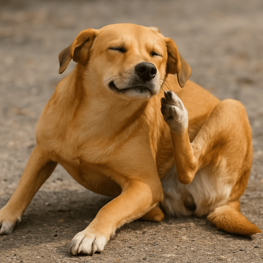 dog scratching due to allergies