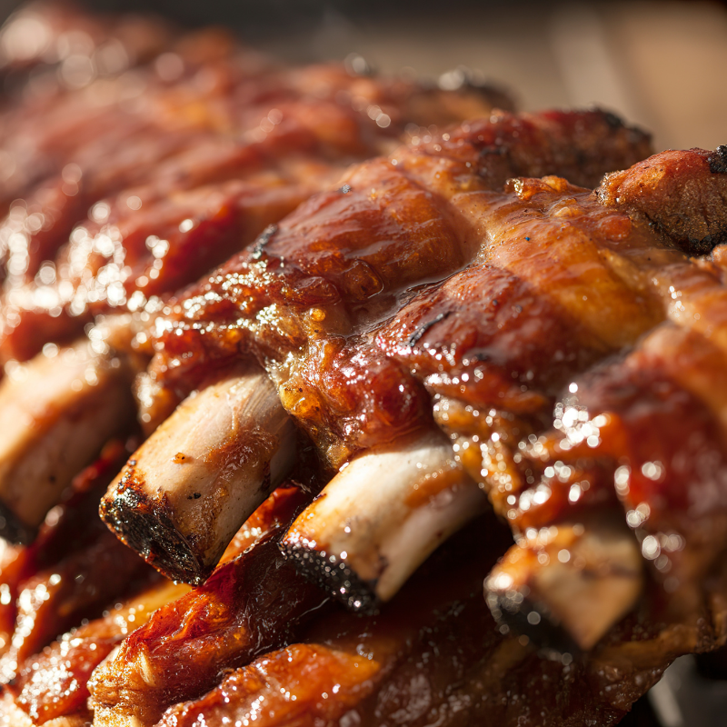 cooked ribs which can be harmful for dogs