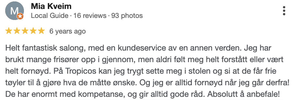 Google-anmeldelse av Tropicos