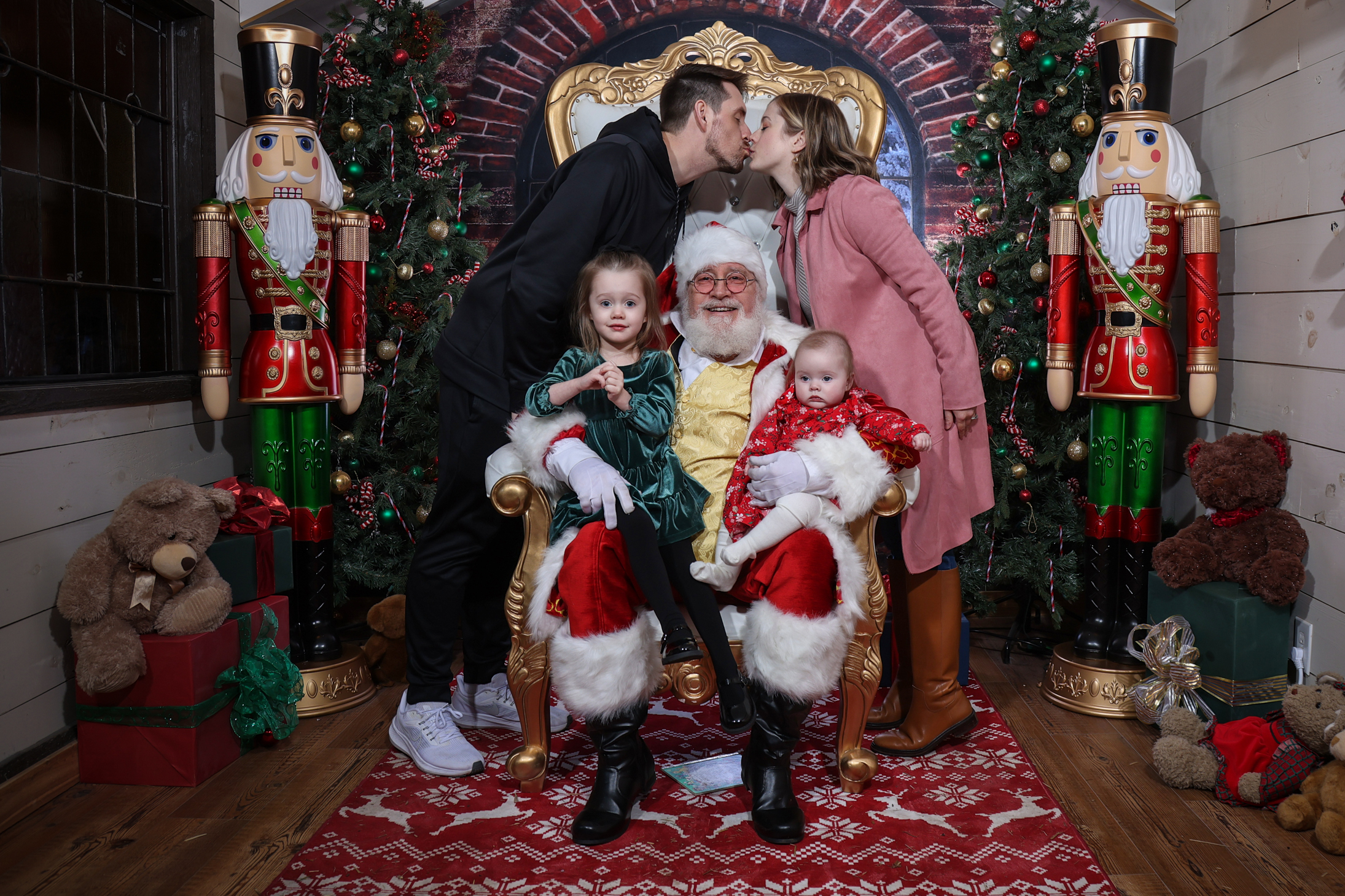 A Christmas portrait from Santa on the Square.
