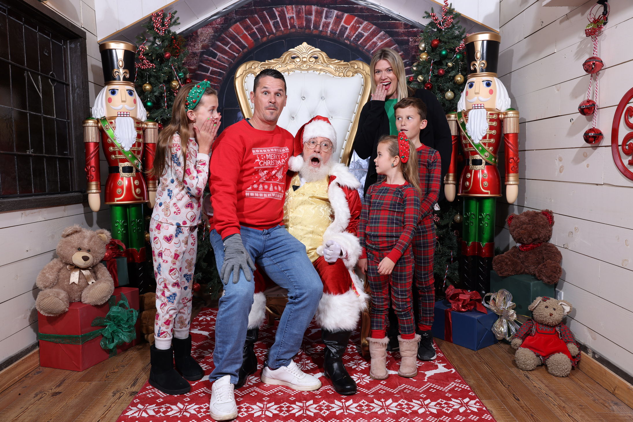 A Christmas portrait from Santa on the Square.