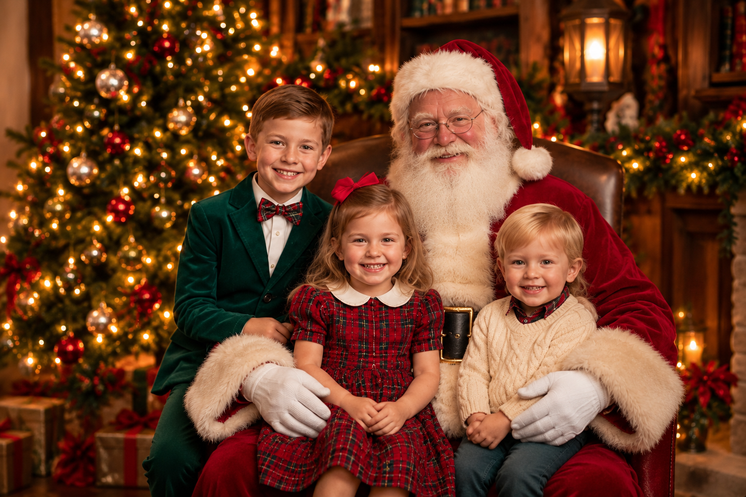 Classic Visit at Santa on the Square