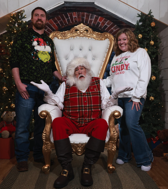 A magical Santa on the Square Christmas moment.