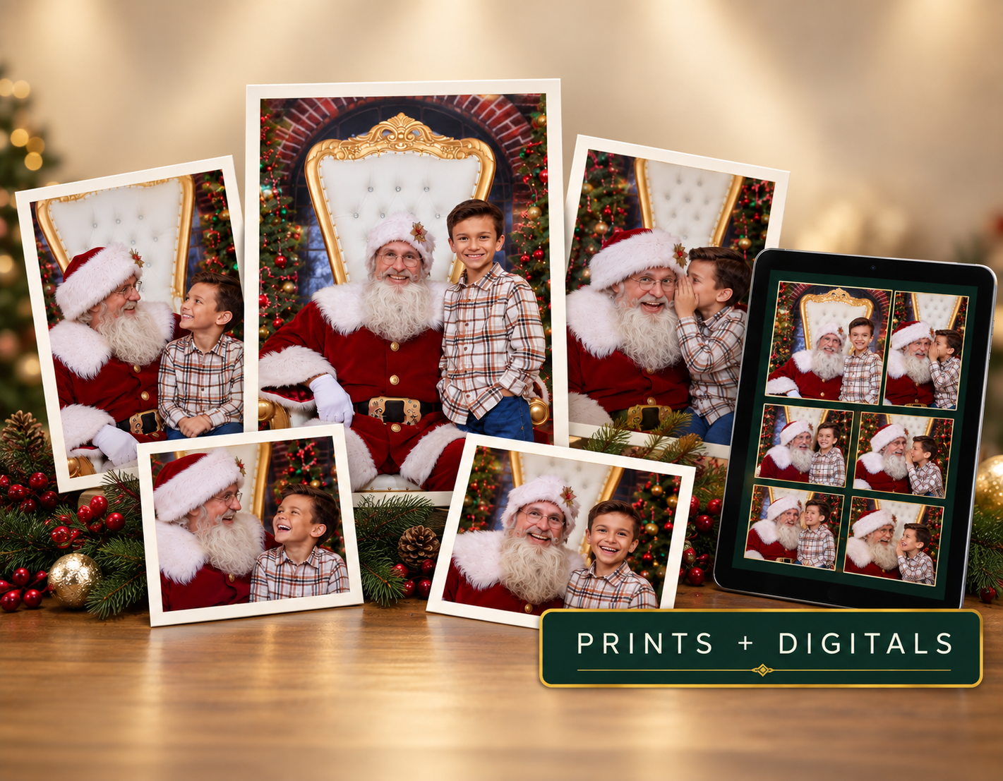 North Pole Santa portrait print and digital package
