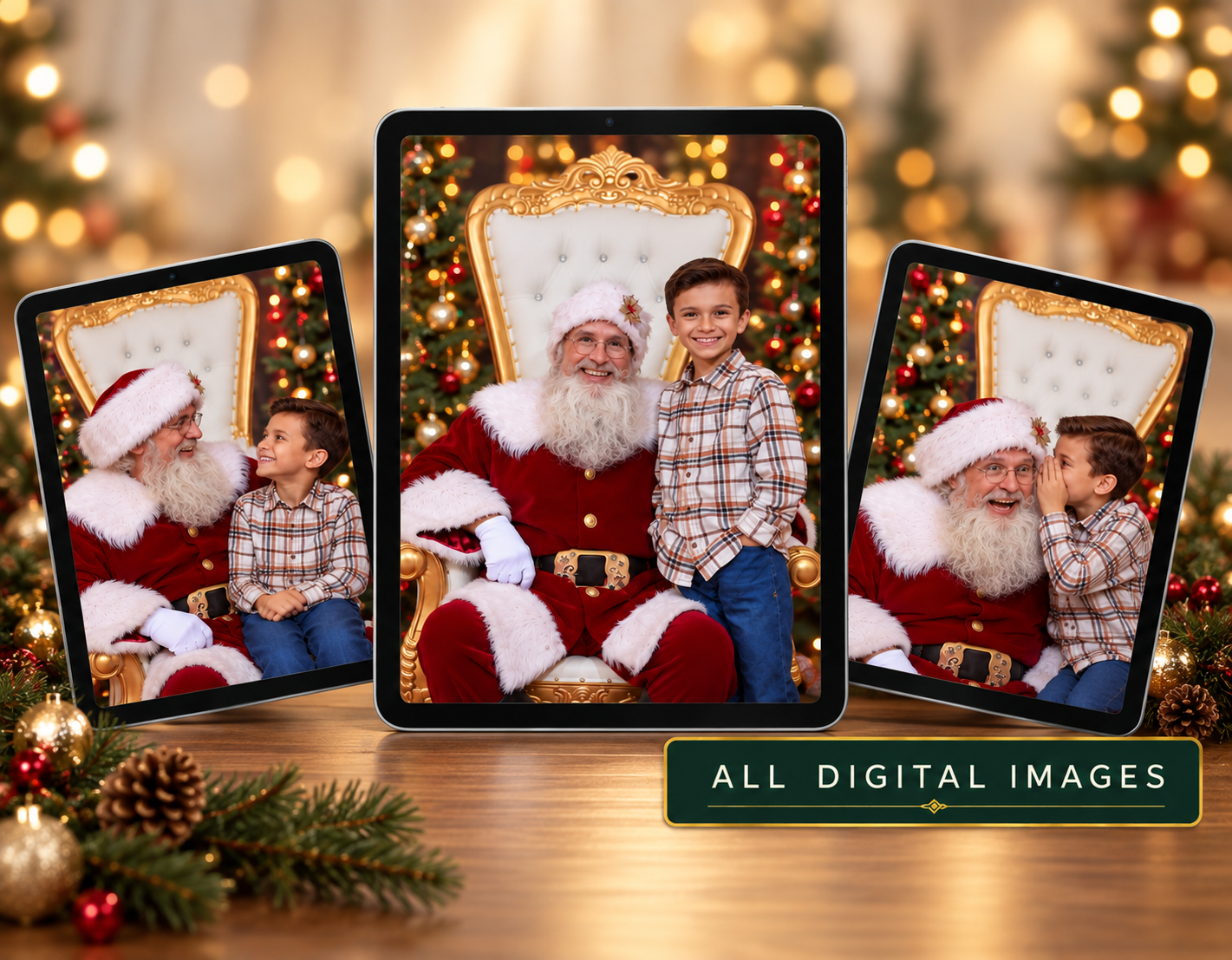 Rudolph all digital images Santa portrait package