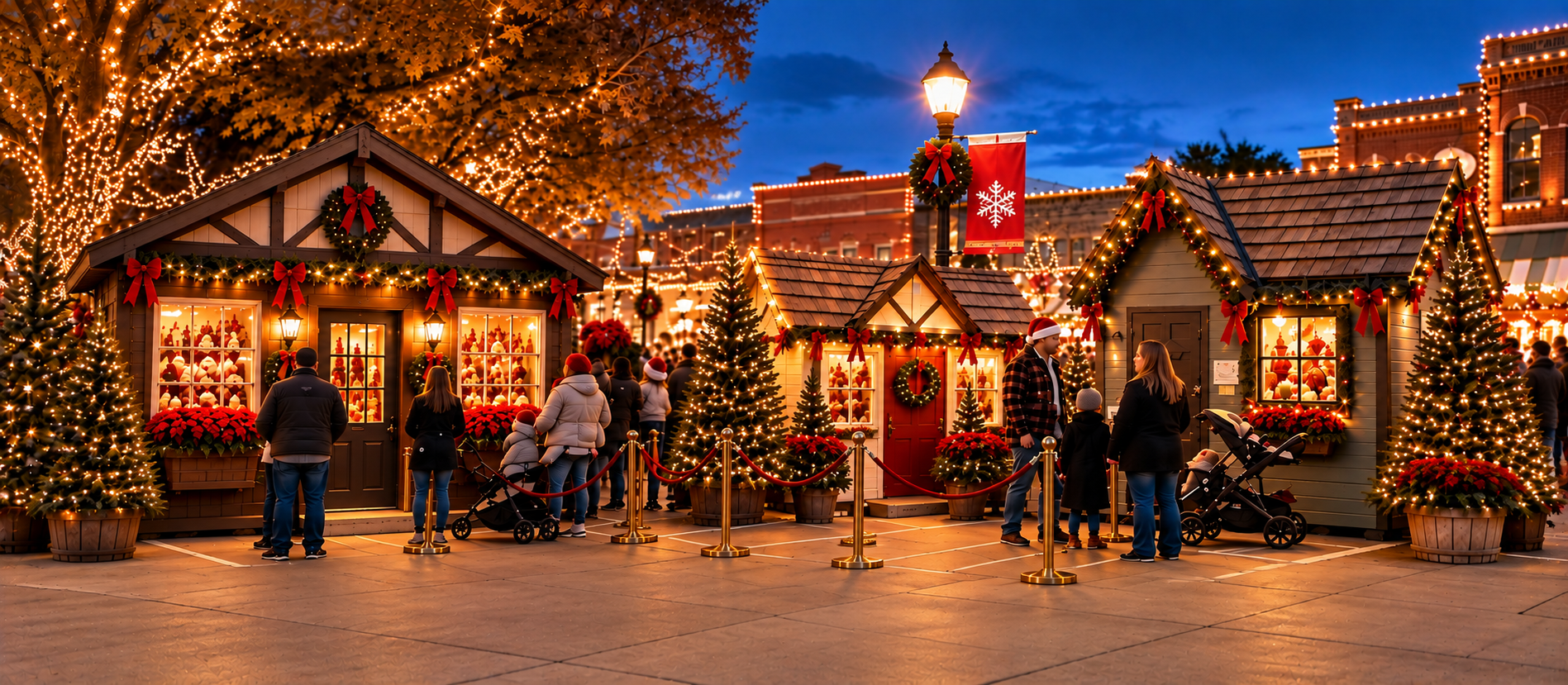 Santa on the Square Christmas experience in Historic Downtown McKinney.