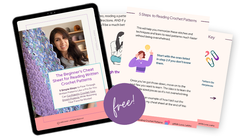 Beginner's Cheat Sheet for Reading Written Crochet Patterns
