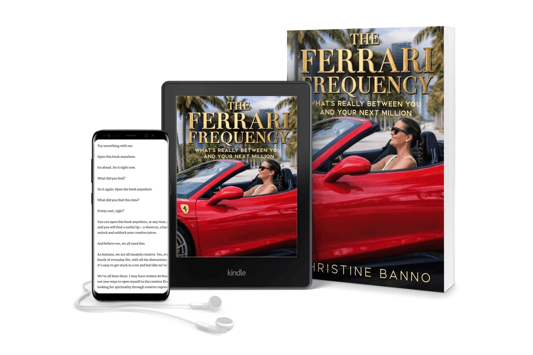 The Ferrari Frequency, paperback, Kindle and phone