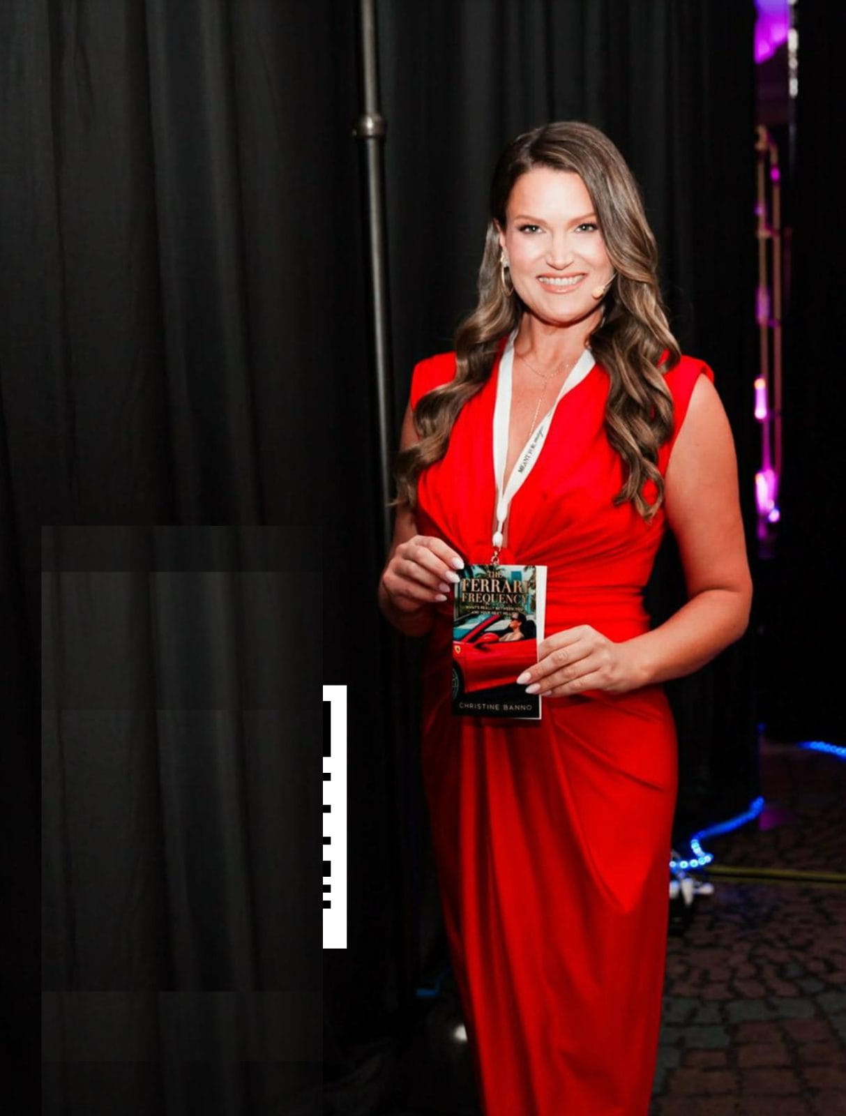 Christine Banno holding The Ferrari Frequency