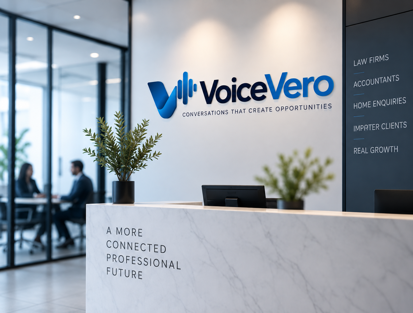 VoiceVero AI receptionist answering business calls