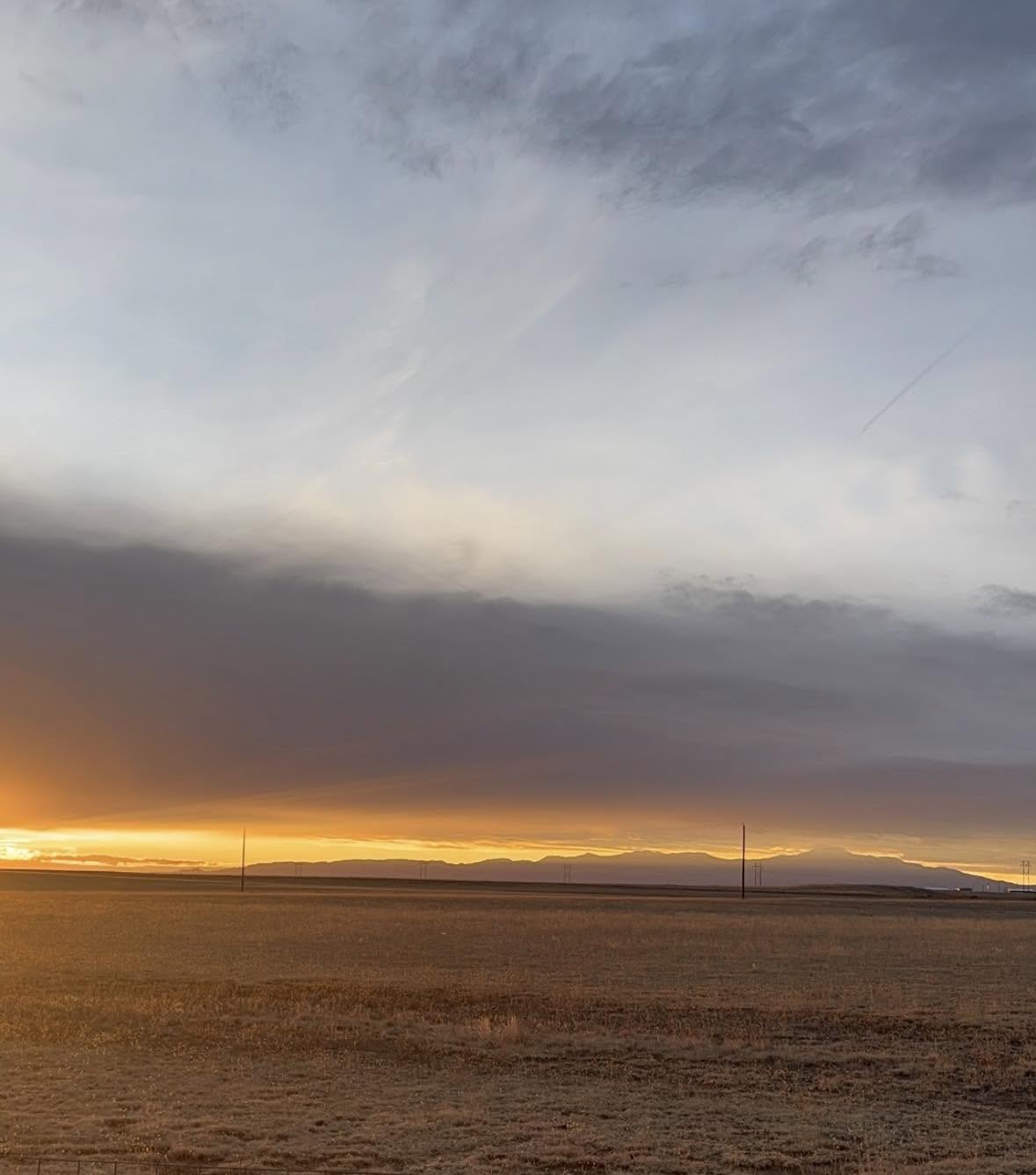 Moody dusk over the Colorado plains