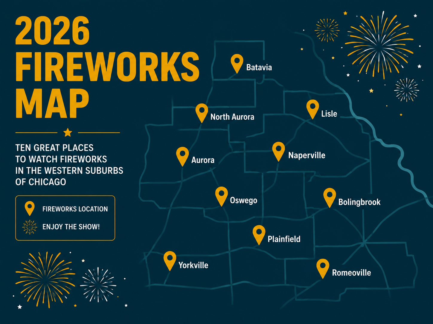 Fireworks in the Western Suburbs