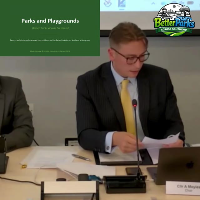 My presentation on Better Parks