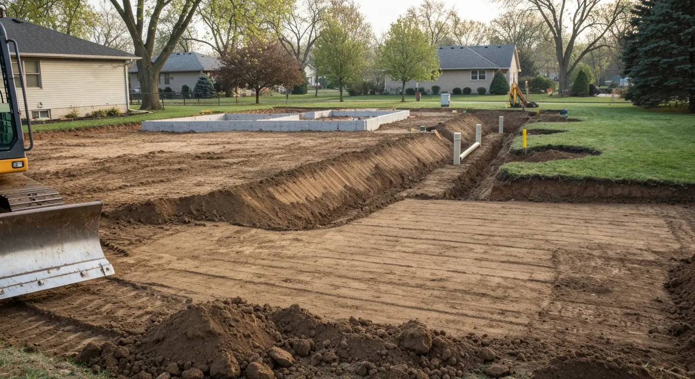 Site excavation and grading