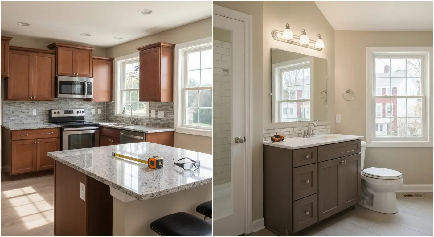 Kitchen remodel with modern finishes