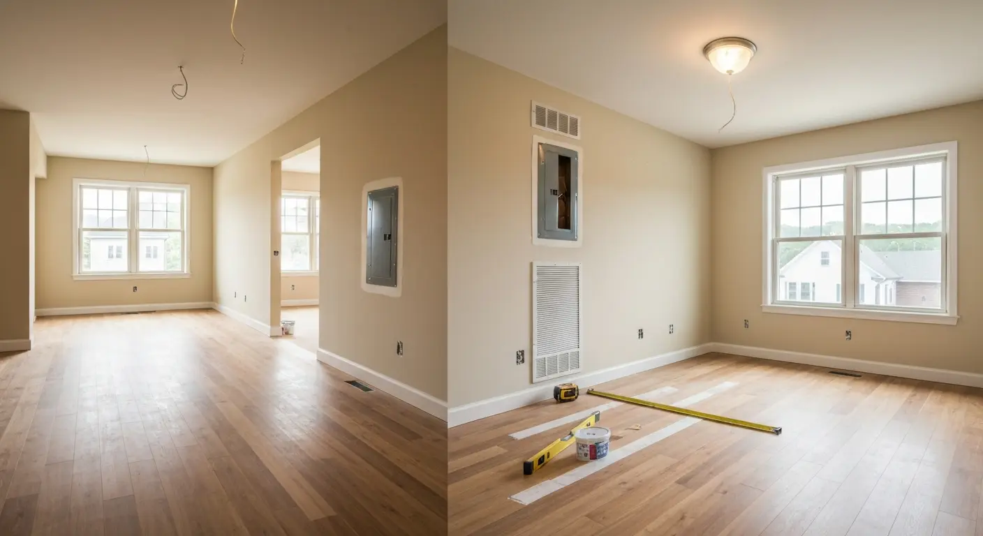 Full home renovation before and after