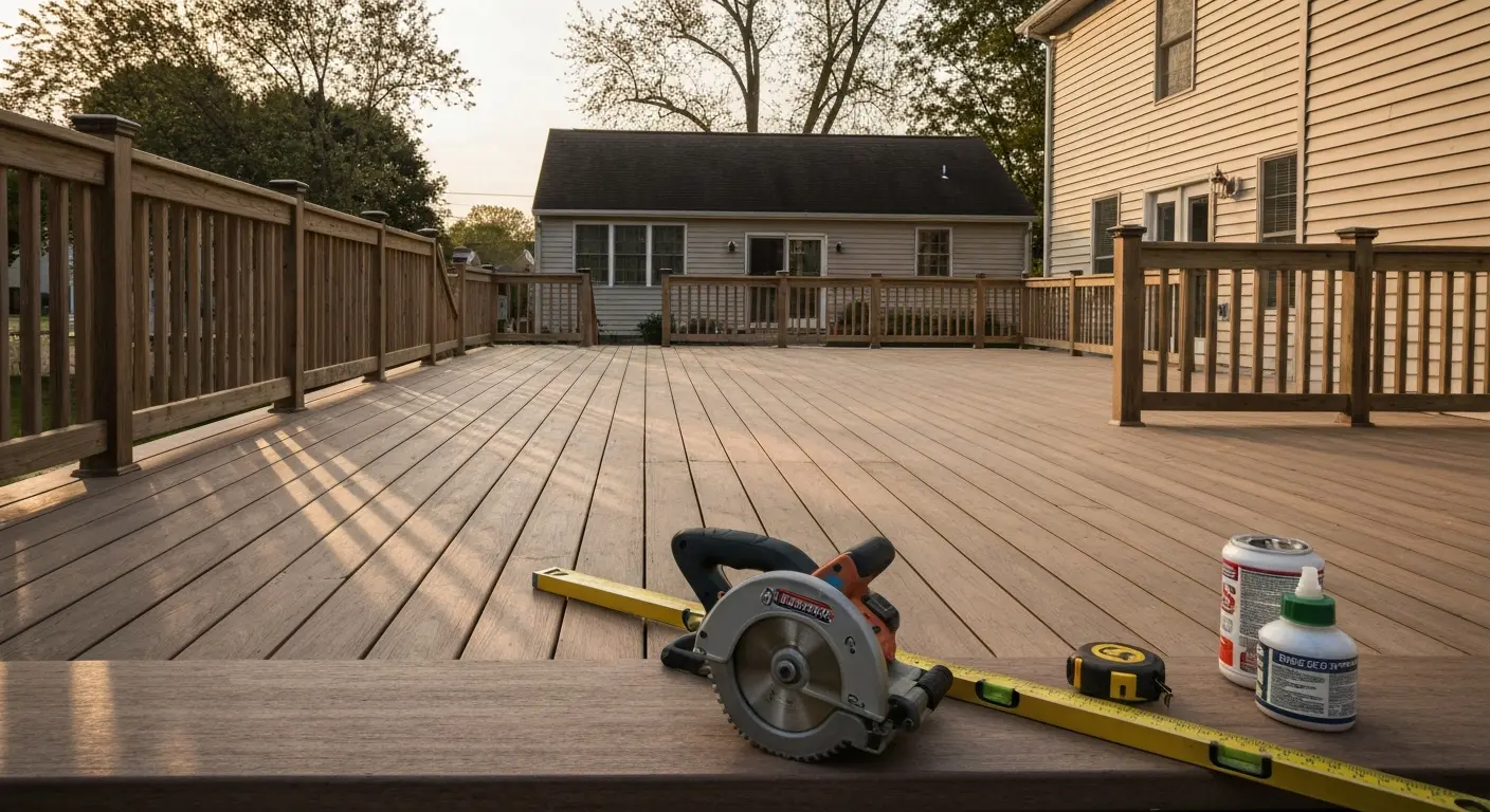 Deck construction project