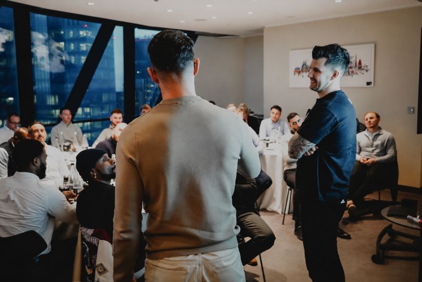 5DCP Founders talking at an event