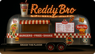 Foodtruck con Flow Retro