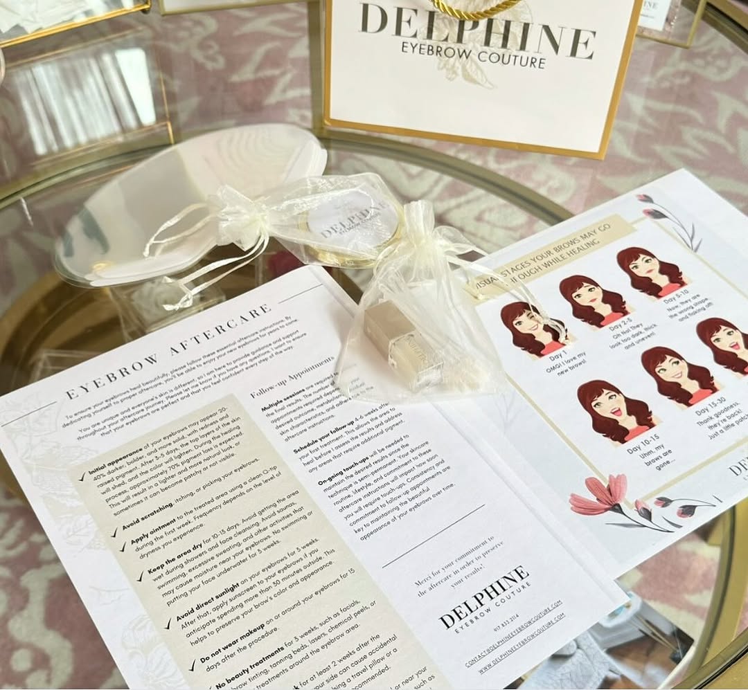 The aftercare kit and instructions you take home