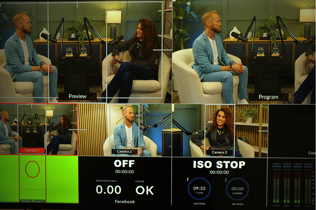 Dr. Stacey Kevin Frick On the set of “Breaking Barriers” with Brisa