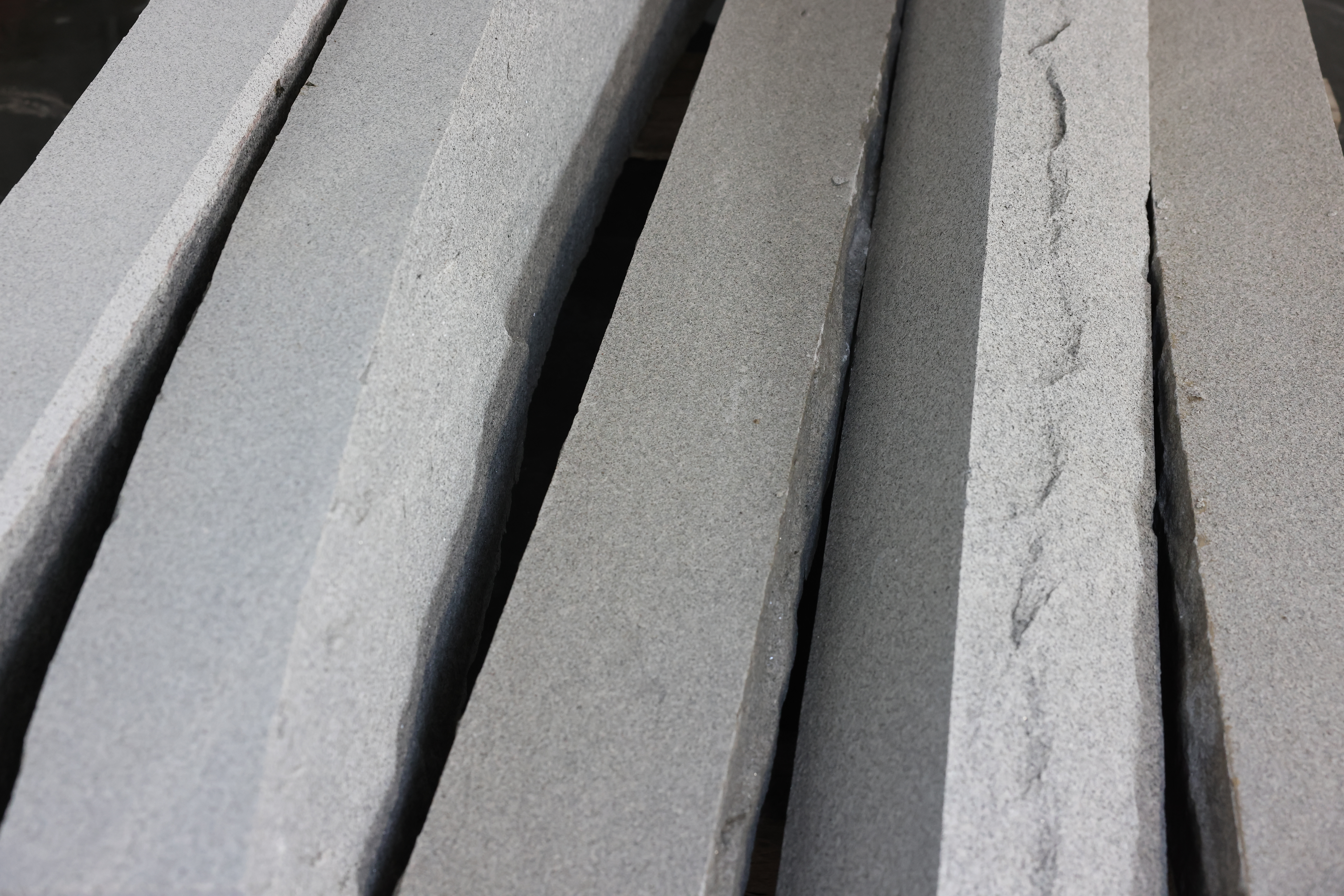 Granite in the yard at Tradestone, Montgomery, New York