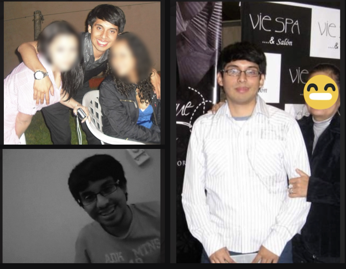 Mike Feroz antes del Código Eros — collage