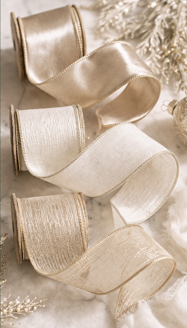 gold christmas ribbon