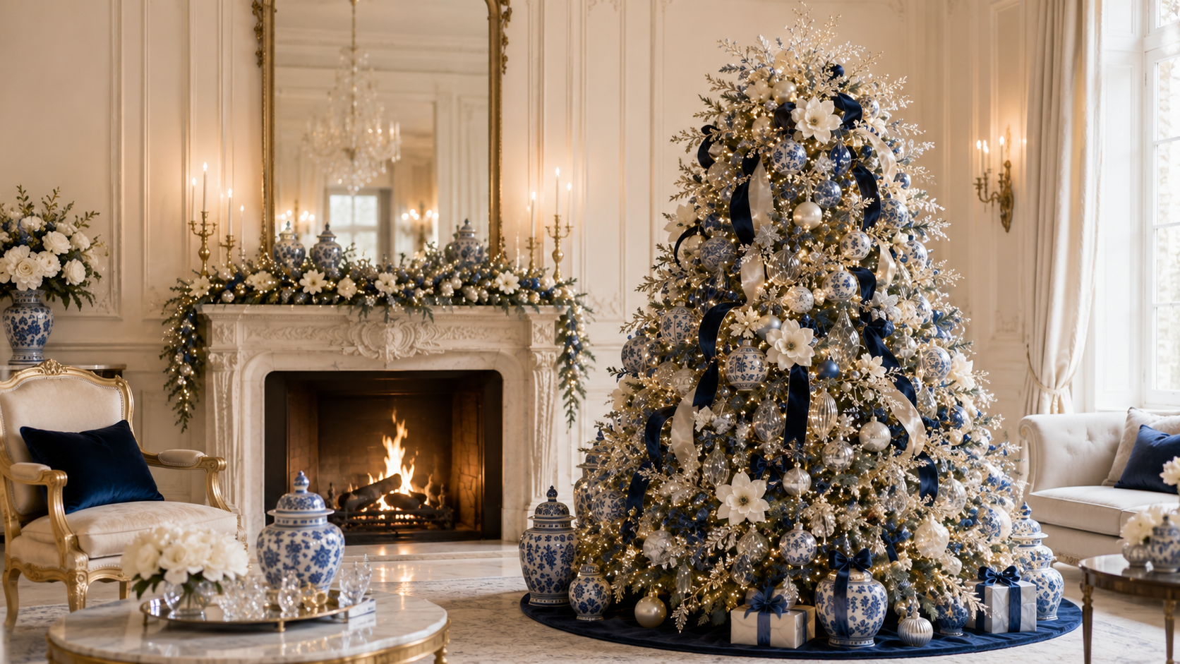White Gold Christmas Tree