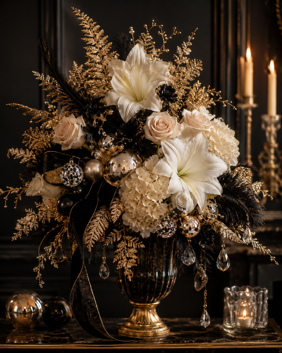 gold christmas ribbon