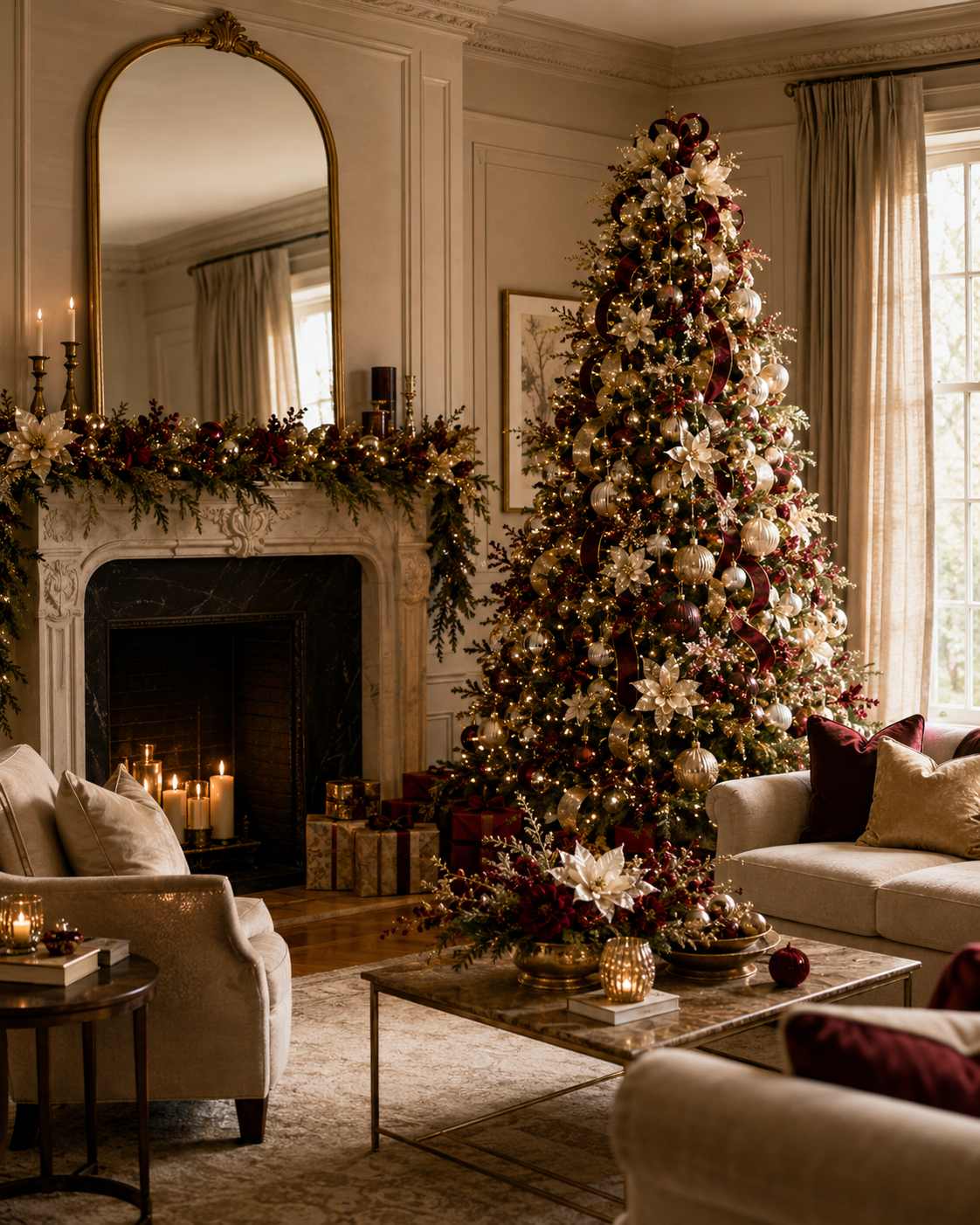 White Gold Christmas Tree