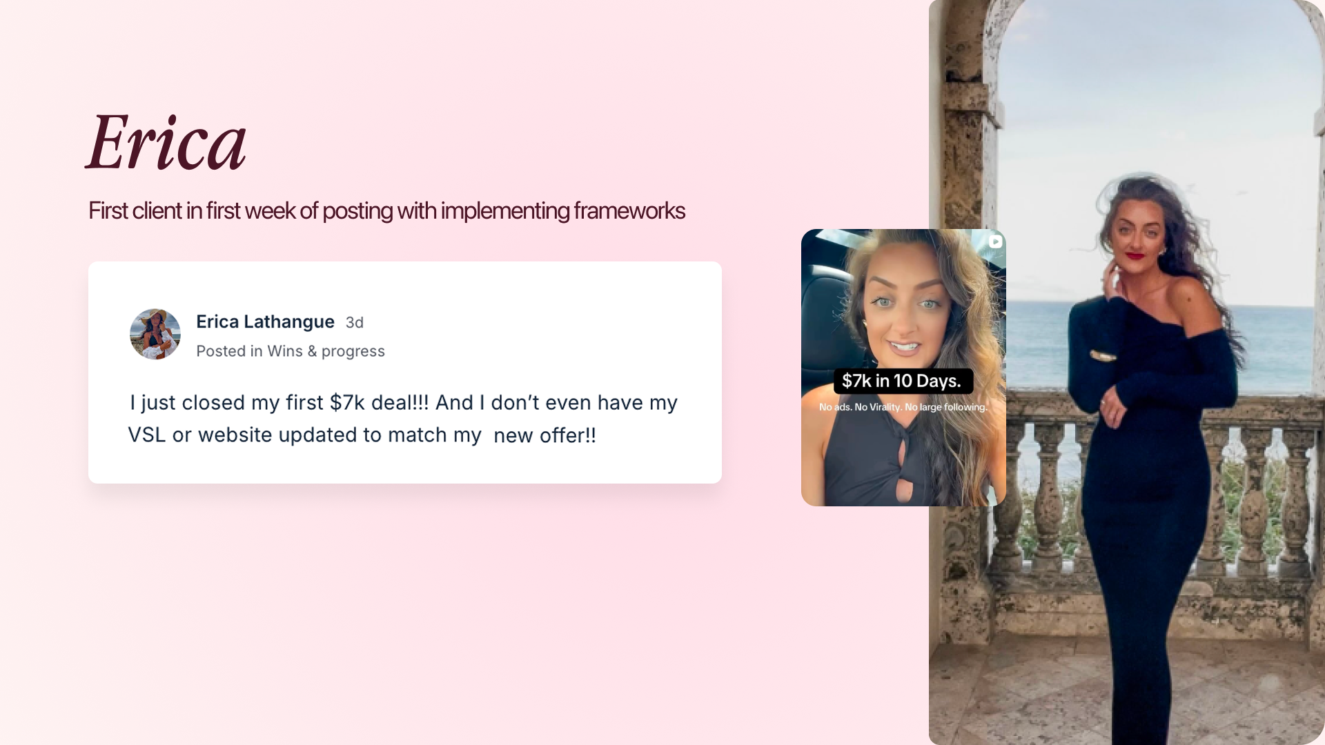 Student testimonial