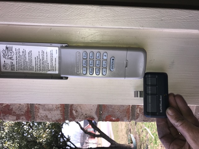 Garage door opener remotes and keypad