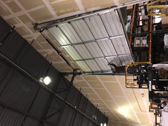 Commercial garage door opener installation