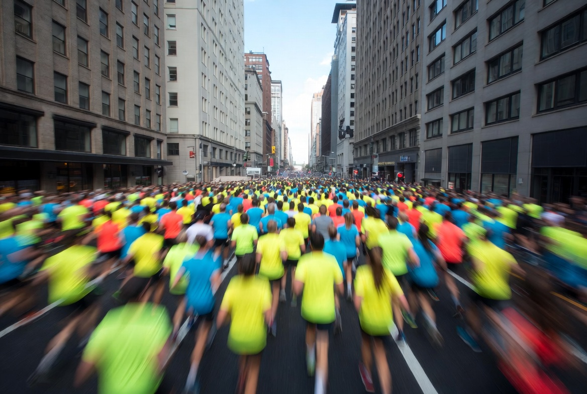 Corredores en la carrera