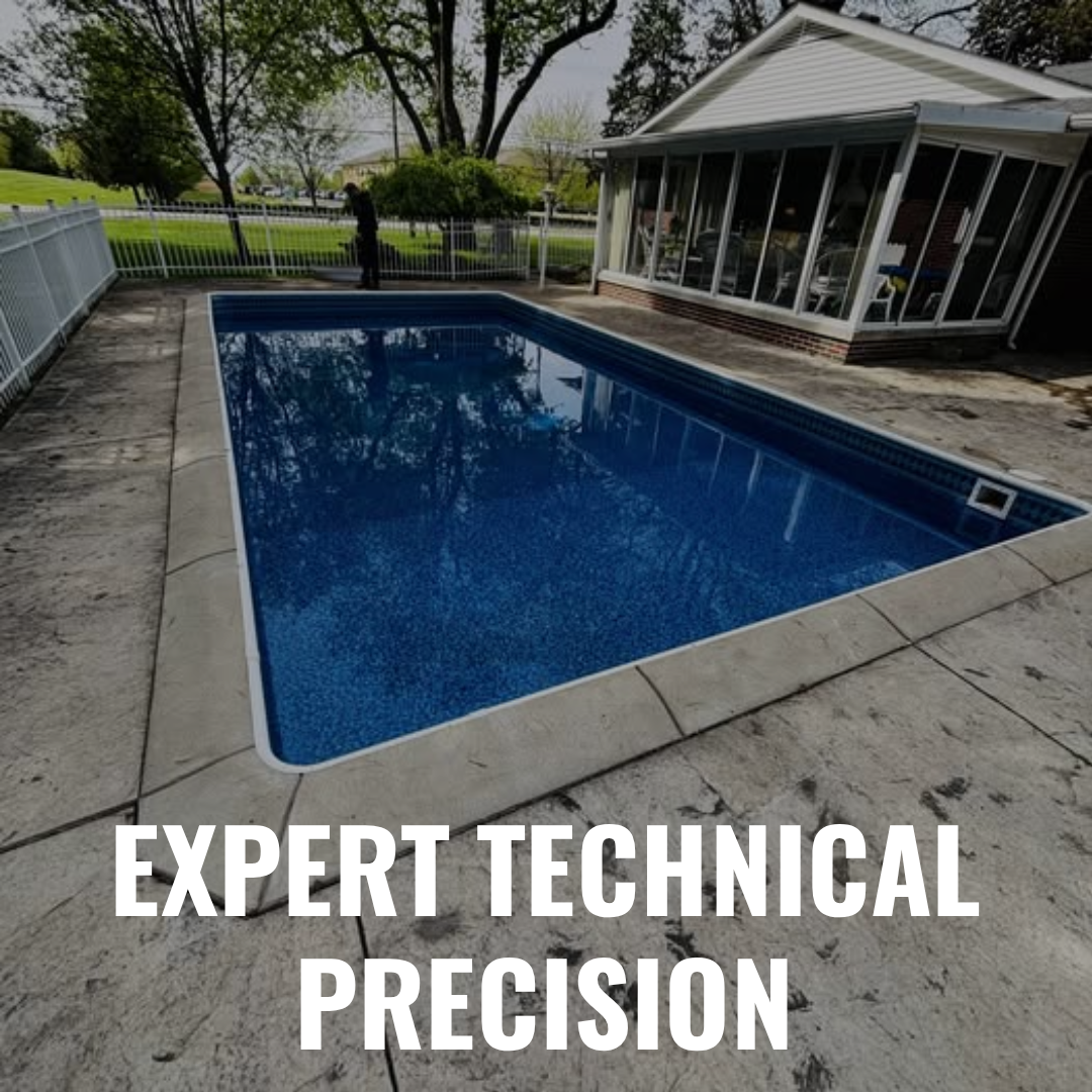 Custom pool installation details