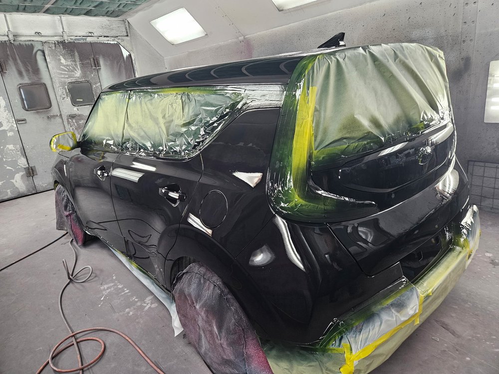 Collision damage repair at I-35 Auto Painting & Collision Center, Lancaster, TX