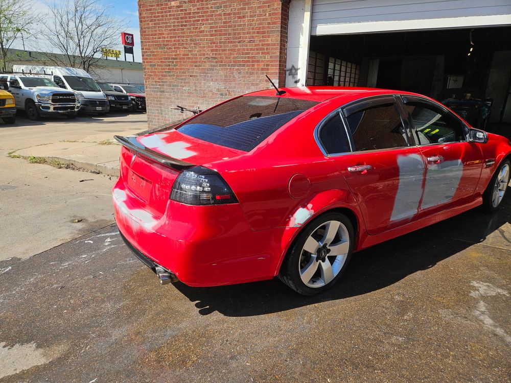 Frame and collision repair at I-35 Auto Painting & Collision Center, Lancaster, TX