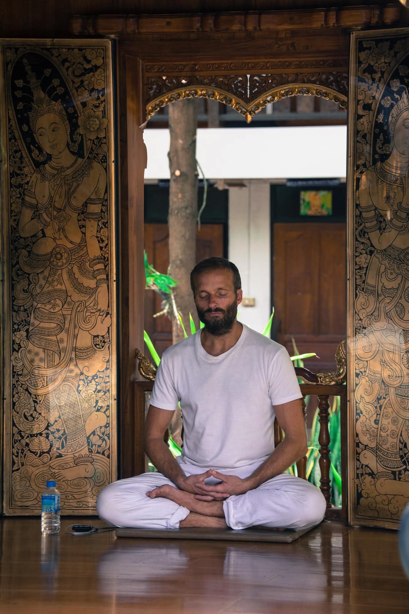 Kristian in the meditation hall
