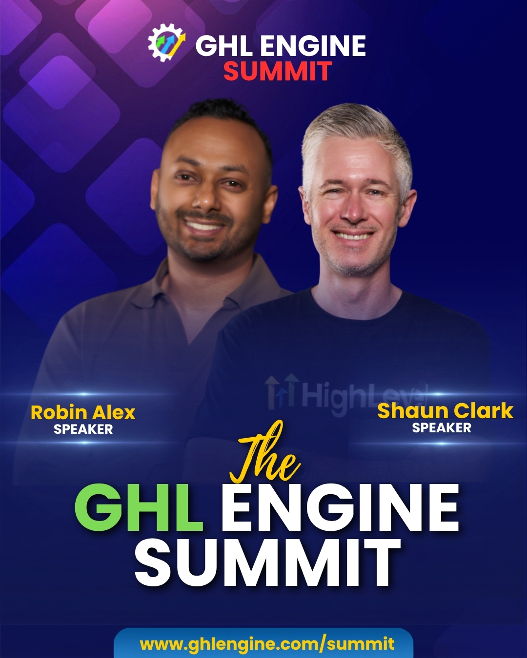 HighLevel Co-Founders speaking at the GHL Engine Summit