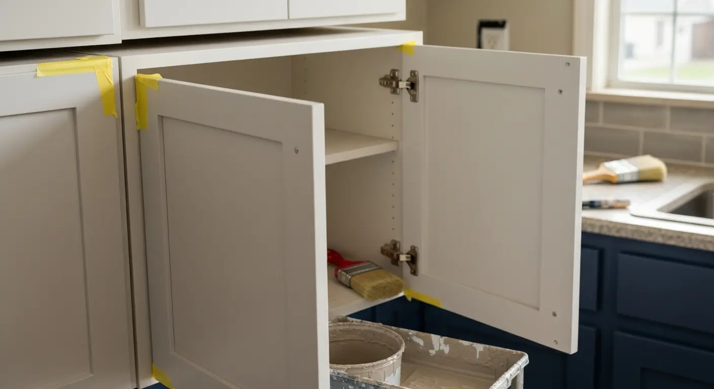 Kitchen cabinets painted