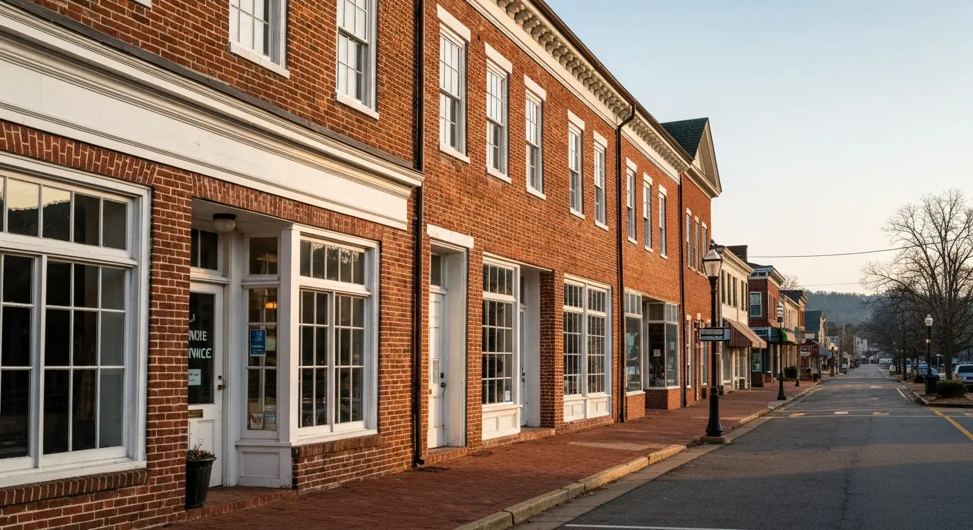 Lovingston Courthouse area