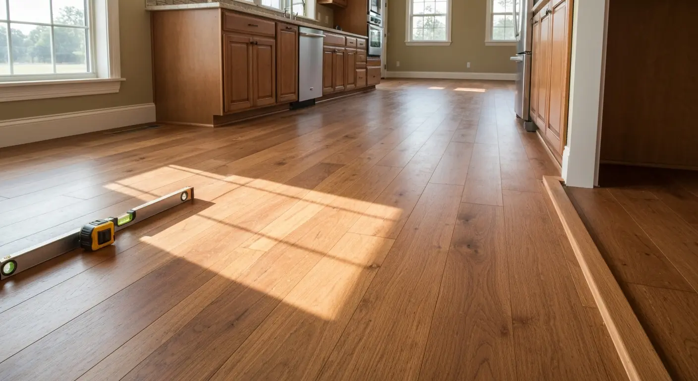 Hardwood kitchen floor