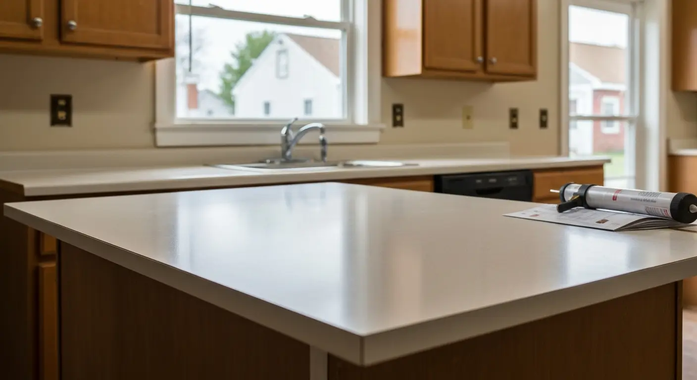 Laminate countertop installation