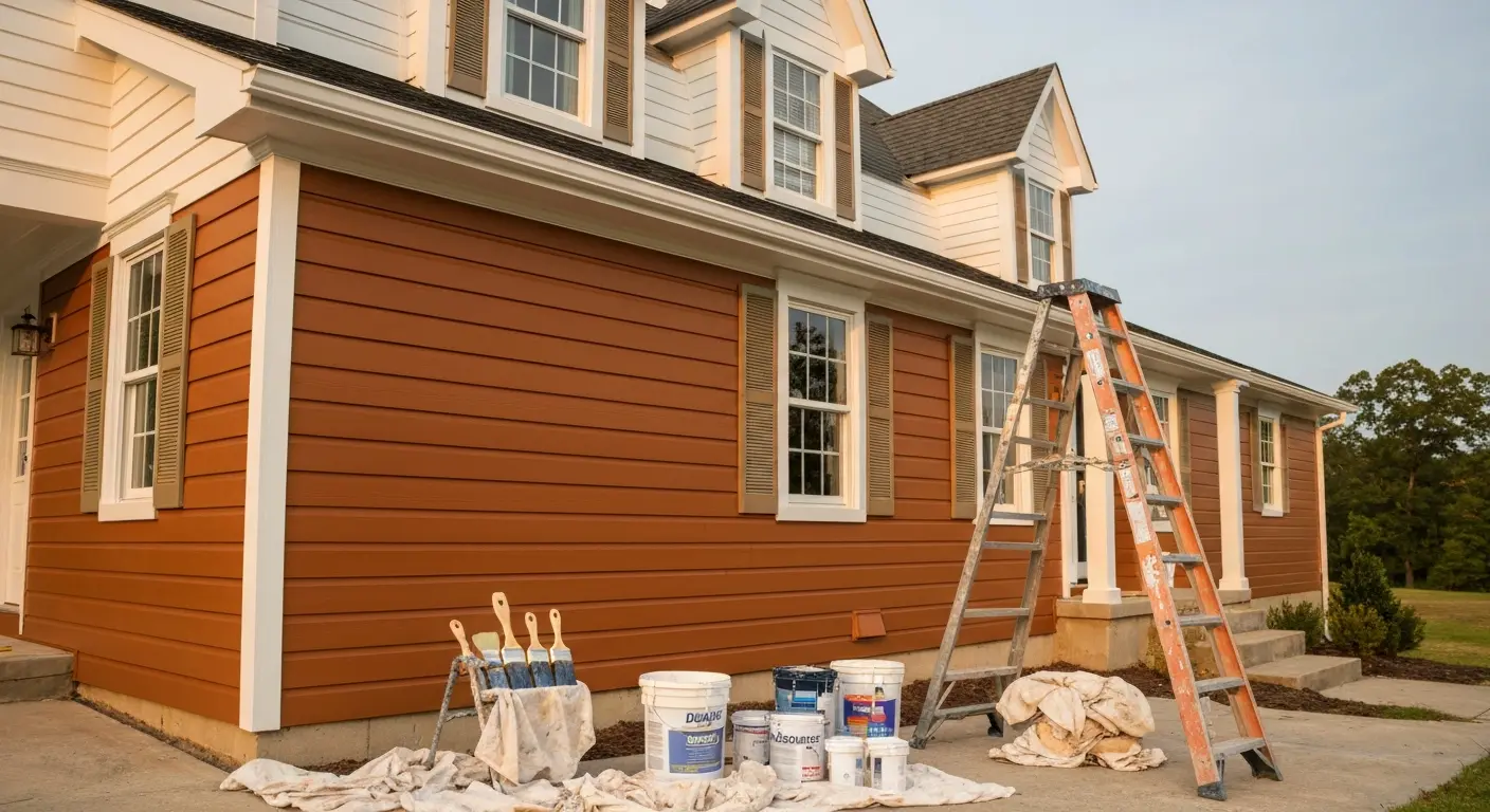 Exterior house painting in Fishersville VA