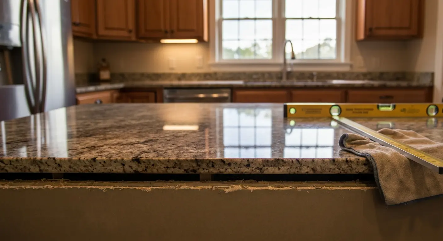 Granite countertop installation