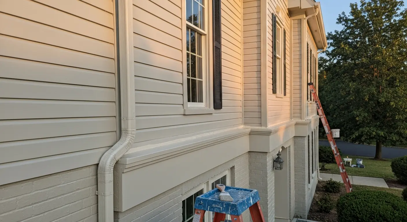 Residential exterior painting project