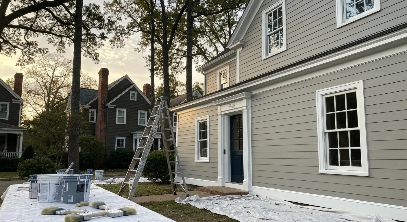 Exterior paint job